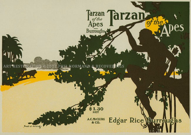 Tarzan of the Apes Letterpress Art Print