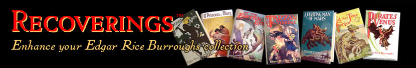 RECOVERINGS: Replica dust jackets for Edgar Rice Burroughs first editions
