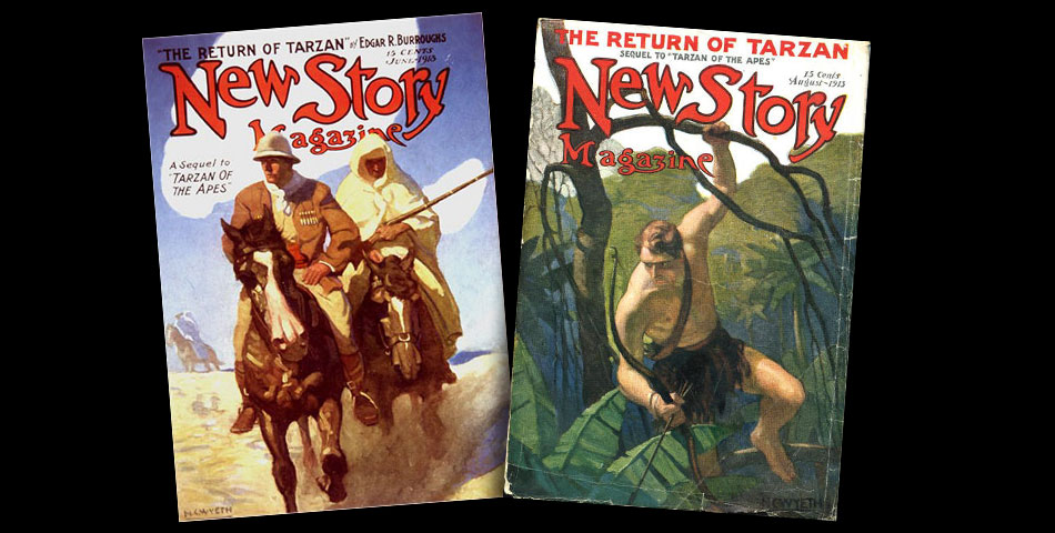 New Story Magazine 1913 Wyeth Tarzan covers