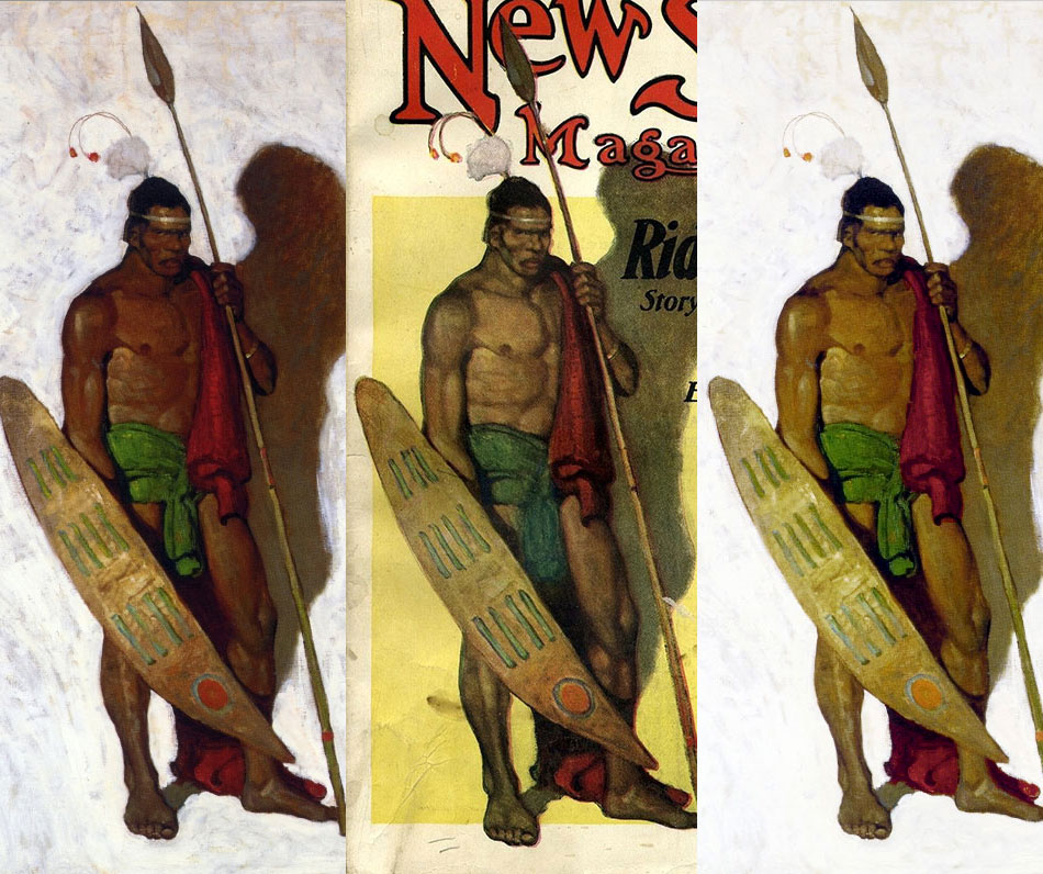 Comparison of original art to printed art